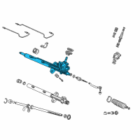 OEM Honda Pilot Rack, Power Steering (Reman) Diagram - 06536-S9V-506RM