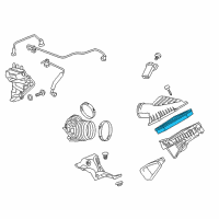 OEM Cadillac CTS Filter Element Diagram - 22935844