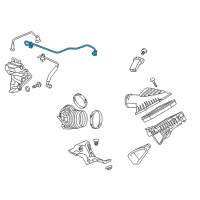 OEM 2019 Cadillac CTS PCV Tube Diagram - 12690758