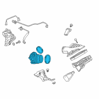 OEM 2016 Cadillac CTS Air Duct Diagram - 22935828