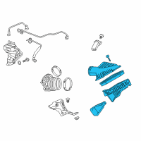 OEM 2018 Cadillac CTS Air Cleaner Assembly Diagram - 22935822