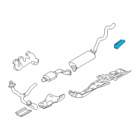 OEM Chevrolet Blazer Shield-Exhaust Muffler Front Heat Diagram - 15736220