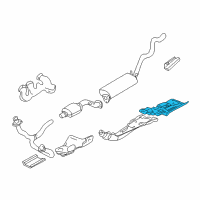 OEM 1995 Chevrolet Blazer Shield Asm-Exhaust Muffler Heat Diagram - 15161618