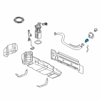 OEM 2004 Cadillac Escalade EXT Filler Pipe Diagram - 15289915