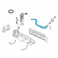 OEM 2013 Cadillac Escalade EXT Upper Hose Diagram - 15124940