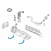 OEM 2008 Chevrolet Suburban 2500 Strap-Fuel Tank *Mrkprntt Diagram - 15757605