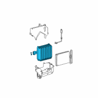 OEM 2003 Hyundai Accent Core & Seal Assembly-Evaporator Diagram - 97609-1C001