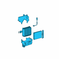 OEM 2005 Hyundai Accent EVAPORATOR Unit Diagram - 97601-25201