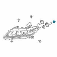 OEM 2015 Honda Accord Socket Diagram - 34301-TK8-A01
