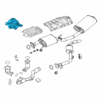 OEM 2016 Nissan Quest INSULATOR Heat Front Floor Diagram - 74753-1JA0A