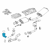 OEM Nissan Murano Three Way Catalytic Converter Diagram - B08A3-1JL0A