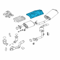 OEM Nissan Quest INSULATOR Heat Front Diagram - 74757-1JA0A