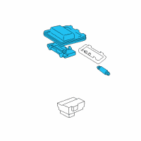 OEM Toyota Solara Dome Lamp Assembly Diagram - 63660-AA011-A1