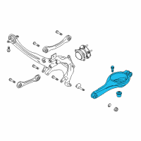 OEM 2018 Lincoln MKC Lower Control Arm Diagram - EJ7Z-5500-A