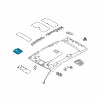 OEM 2014 Kia Sportage Lamp Assembly-OVERHEADEAD Console Diagram - 928003W000ED