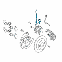 OEM 2021 Hyundai Kona Electric Cable Assembly-ABS.EXT, LH Diagram - 58950-J9100