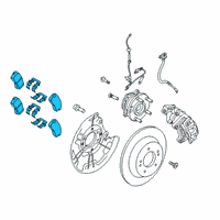 OEM 2022 Hyundai Kona PAD KIT-REAR DISC BRAKE Diagram - 58302-J9A30