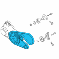 OEM Chrysler LHS Belt-Accessory Drive Diagram - 4892479AB