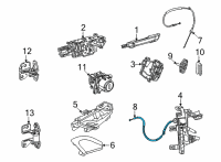 OEM 2022 Jeep Wagoneer CABLE-INSIDE HANDLE Diagram - 68565735AA