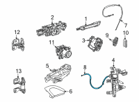 OEM Jeep Wagoneer CABLE-INSIDE HANDLE Diagram - 68565735AA