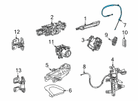 OEM Jeep Wagoneer OUTSIDE HANDLE TO LATCH Diagram - 68426073AD