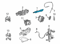 OEM 2022 Jeep Grand Wagoneer EXTERIOR DOOR Diagram - 7BF421CGAE