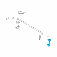 OEM Hyundai Equus Link Assembly-Front Stabilizer, RH Diagram - 54840-3N000