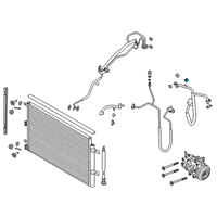 OEM 2022 Ford Mustang AC Tube Valve Diagram - DS7Z-19D701-A