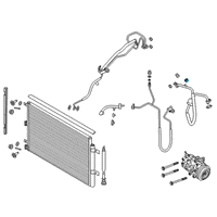 OEM Lincoln Corsair AC Tube Valve Diagram - DS7Z-19D701-A