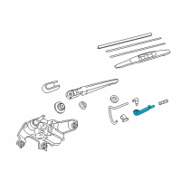 OEM 2018 Toyota Corolla iM Washer Hose Diagram - 85373-12090