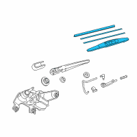 OEM 2016 Scion iM Rear Blade Diagram - 85242-12120