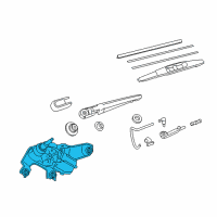 OEM Scion iM Rear Motor Diagram - 85130-12A20