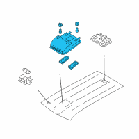 OEM Kia Borrego Lamp Assembly-OVERHEADEAD Console Diagram - 928002J000H9