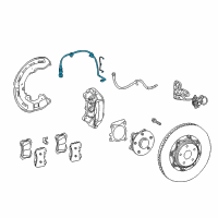 OEM Lexus LS500 Wire Assembly, Pad Wear Diagram - 47770-50120