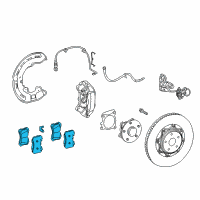 OEM 2019 Lexus LS500 Disc Brake Pad Kit Diagram - 04465-50280