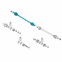 OEM Kia Sorento Shaft Assembly-Drive Rear Diagram - 49601C5000