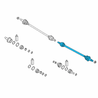 OEM 2020 Kia Sorento Shaft Assembly-Drive Rear Diagram - 49600C5030