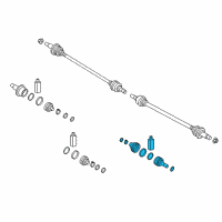 OEM Hyundai Palisade Joint Kit-RR Axle Diff Side Diagram - 49682-C5000