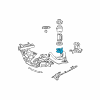 OEM 1999 Ford Mustang Coil Springs Diagram - XR3Z5310GA