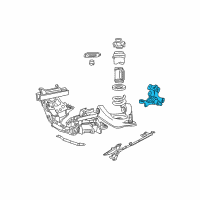 OEM 2000 Ford Mustang Knuckle Diagram - XR3Z-3105-AA