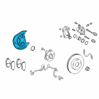 OEM Lexus IS350 Cover, Disc Brake Dust, Front LH Diagram - 47782-30230