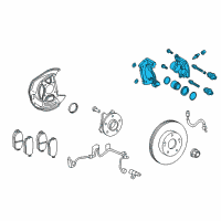 OEM Lexus IS250 Disc Brake Cylinder Assembly, Left Diagram - 47750-30521