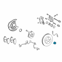 OEM Toyota Highlander Axle Nut Diagram - 90080-17238