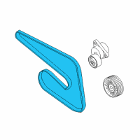 OEM Chevrolet Aveo Serpentine Belt Diagram - 96183108