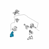 OEM Lexus CT200h INSULATOR, Engine Mounting Diagram - 12361-37150