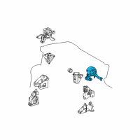 OEM Lexus CT200h INSULATOR, Engine Mounting Diagram - 12371-37250