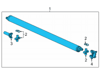 OEM 2021 Cadillac Escalade Drive Shaft Diagram - 84712239