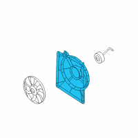 OEM 2012 Kia Sedona Fan SHROUD Diagram - 253504D900