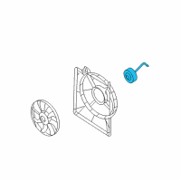 OEM Hyundai Entourage Motor-Condensor Cooling Fan Diagram - 97786-4D910