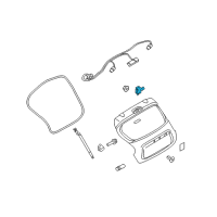 OEM 2016 Nissan Juke Hinge Assy-Back Door Diagram - 90400-1KA0A